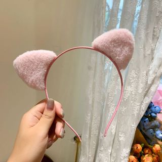 Băng Đô Cài Tóc Tai Mèo Lông Mịn