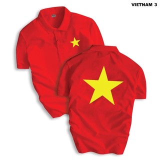    Quốc Khánh    Áo Polo Cao Cấp Việt Nam Hào Hùng Tự Hào Dân Tộc cổ bẻ BASIC CVC vải cá sấu sang trọng lịch lãm 