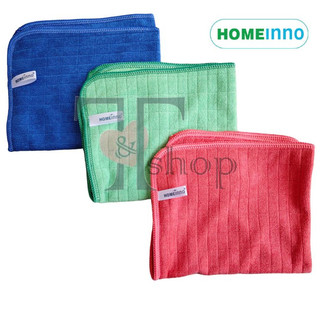 Combo 3 Khăn Lau Đa Năng Microfiber Homeinno Siêu Sạch 30x35cm