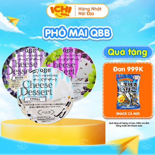 Phô mai Nhật QBB Cheese Dessert 90g hộp 6 miếng cho bé từ 6 tháng tuổi