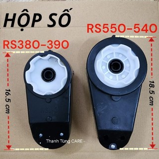 [Hộp Số] Hộp số xe điện trẻ em  6V-12V(chỉ hộp số và bánh răng) RS550/rs390