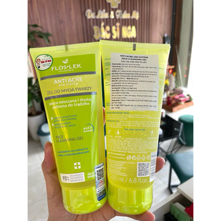 ✔️[CHÍNH HÃNG] Sữa rửa mặt cho da nhờn mụn Floslek Pharma Antibacterial Face Cleansing Gel (200ml) 125ml (Mẫu Mới)