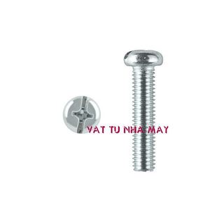 Vít bake đầu tròn thân bulong M4 M5 M6 túi 100 con