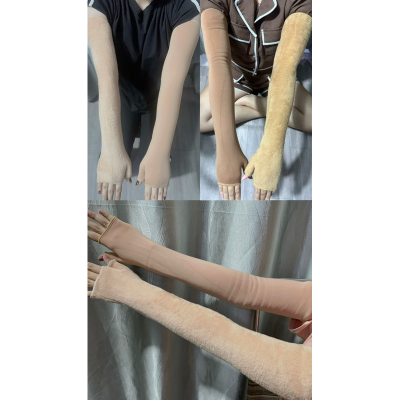 Ống tay Ủ KEM , CHỐNG NẮNG LÔNG NHUNG CAO CẤP siêu mềm mịn