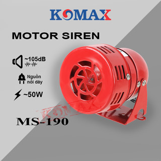 CÒI BÁO ĐỘNG MS-190 sử dụng điện áp 12V 24V và 220V, còi hú xe gió MS-190 dùng cho báo trộm