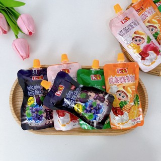 Nước uống trái cây, thạch hút Kt Thiên Long - đồ ăn vặt tuổi thơ