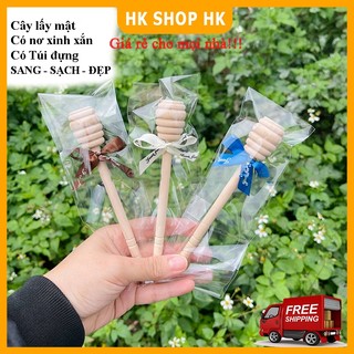 Cây Lấy Mật Ong bằng gỗ cán dài, đa năng