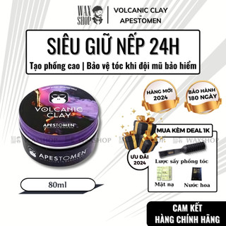 Sáp vuốt tóc nam Volcanic Clay Apestomen chính hãng gel, wax giữ nếp tóc - Waxshop - SDDB
