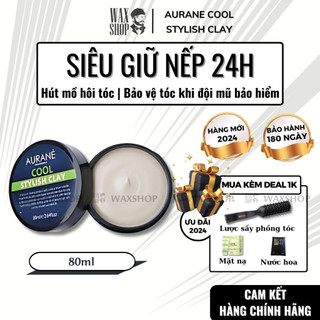 Sáp Vuốt Tóc Nam Aurane Cool Stylish Clay Chính Hãng - Bảo Hành 180 Ngày - Kèm Quà Tặng - Waxshop