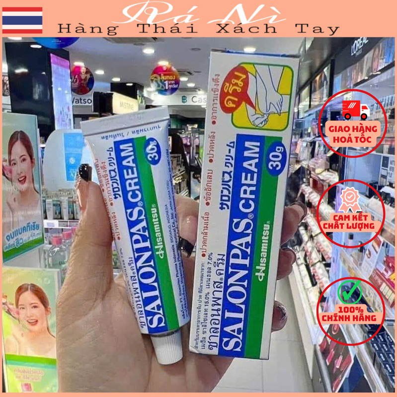 Kem Xoa Bóp Giảm Đau SALONPAS CREAM Thái Lan 30g