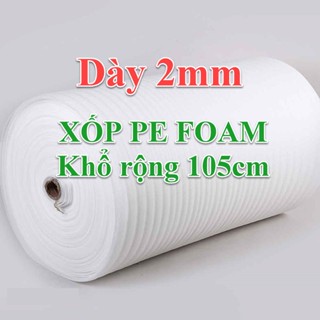 Cuộn Xốp Pe Foam Dày 2mm Dài 150m Gói Hàng