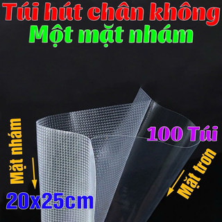 Túi hút chân không thực phẩm, Túi hút chân không một mặt nhám 20x25 loại 1 đủ size sỉ lẻ SLL