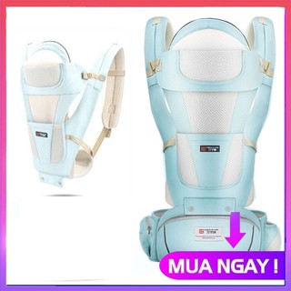 Địu em bé đa năng, địu trẻ em đa năng cao cấp 12 tư thế, dây đai mềm mại giúp cha mẹ đỡ đau mỏi vai, gáy hơn khi địu con