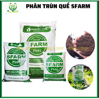 Phân trùn quế cao cấp Sfarm- nguyên chất, phân hữu cơ, phân trùn quế, phân trùn quế bột