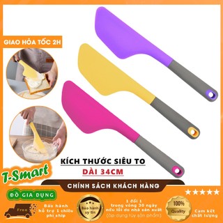  Phới Vét Bột Spatula Silicone Siêu To Dài 34CM Làm Bánh Đa Năng Dạng Dẹt An Toàn Tiện Lợi - Chịu Nhiệt Cao 