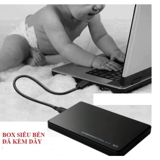 Box hộp đựng ổ cứng laptop HDD/SSD 2,5 inch xịn