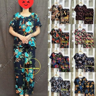 (60_70KG)Đồ bộ tole Thái trung niên cao cấp mẫu dài đẹp