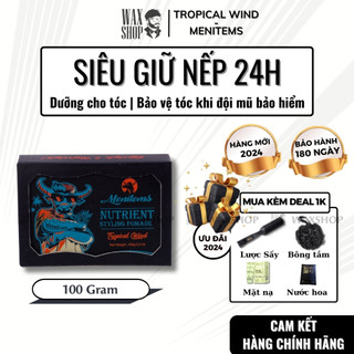 Sáp vuốt tóc nam Menitems Tropical Wind chính hãng gel, wax dưỡng tóc - Waxshop