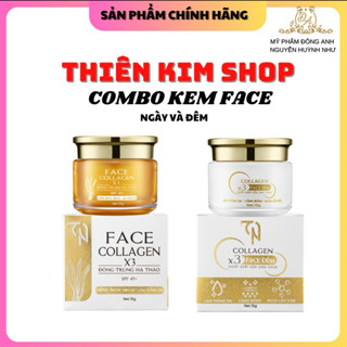  Bộ Đôi Kem Face Ngày- Đêm  Đông Trùng Hạ Thảo Collagen x3 Nguyễn Huỳnh Như 