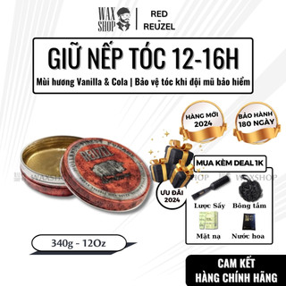 Sáp vuốt tóc nam cao cấp Reuzel Red Strong Hold Water Soluble High Sheen chính hãng - Waxshop