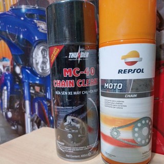 Chai dưỡng sên repsol 400ml, tặng rửa sên thunder