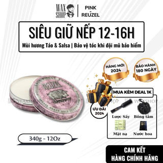 Sáp vuốt tóc nam cao cấp Reuzel Pink Heavy Hold Grease chính hãng gel, wax giữ nếp tóc - Waxshop