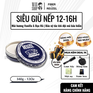 Sáp vuốt tóc nam Reuzel Fiber Pomade chính hãng gel, wax giữ nếp tóc - Waxshop