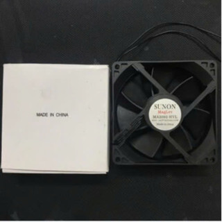 Quạt tủ lạnh .AQUA AC220-240V-4.6w SUNON 2 dây,7 cánh, KT 9cmx9cm
