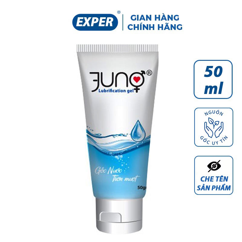 Gel bôi trơn JUNO 50ml, gel bôi trơn gốc nước mát lạnh giúp bôi trơn quan hệ
