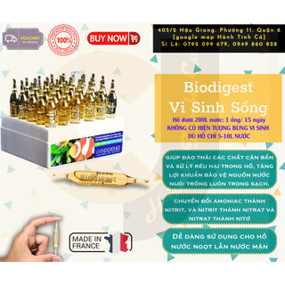 Prodibio Biodigest - Vi Sinh Sống dùng cho hồ thủy sinh cá tép tôm nước ngọt lẫn nước mặn