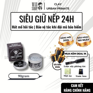 Sáp vuốt tóc nam Urban Primate Clay 90gr chính hãng gel, wax giữ nếp tóc - Waxshop