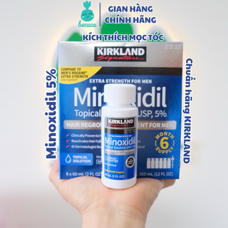 Dung Dịch Minoxidil 5% Kirkland mọc Râu , Tóc Của Mỹ 60ml