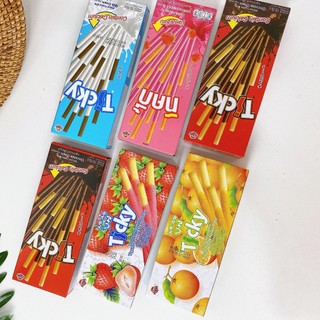 Bánh que Ticky socola sữa Thái Lan, Bánh quy que phủ kem 3 vị