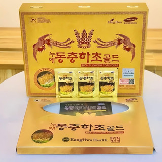[NOWSHIP] Đông Trùng Hạ Thảo Hộp Gỗ Vàng 60 Gói Hàn Quốc [DATE 2027]