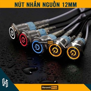 Nút  nguồn 12mm Nút nhấn giữ trạng thái có LED
