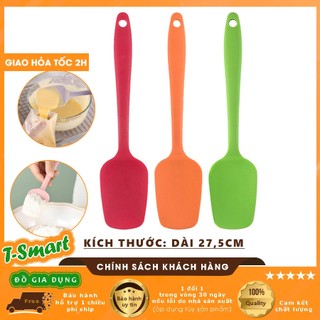  Phới Vét Bột Spatula Silicone Dài 27,5CM Làm Bánh Đa Năng Dạng Thìa Tiện Lợi An Toàn - Chịu Nhiệt Cao 