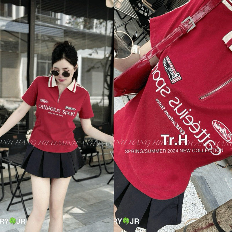 Polo đỏ hot hit qcl1