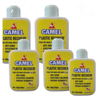 Chai phục hồi nhựa nhám ô tô, xe máy Camel giúp đen bóng nhựa xe