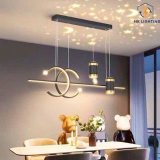 Đèn thả ,đèn thả trầnthả bếp led 830 trang trí phòng khách 3 chế độ sàng hiện đại sang trọng_đèn led trang trí