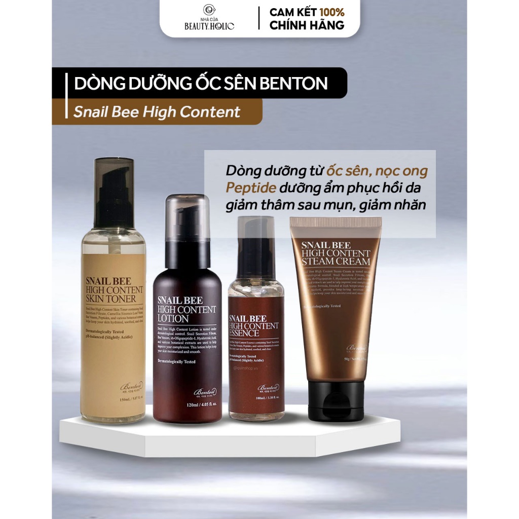 Dòng dưỡng ốc sên BENTON SNAIL BEE HIGHT CONTENT