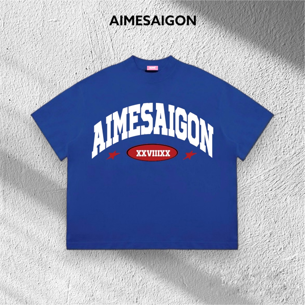 Áo Thun Big Boxy Local Brand AIMÉ Cotton Cổ Tròn Form Rộng Unisex Nam Nữ "AIMESAIGON XXVIIIXX" Oversize Streetwear Hot T | BigBuy360 - bigbuy360.vn