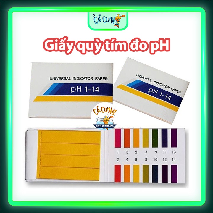 Giấy Quỳ Tím Đo Độ pH Của Nước Từ 1-14 (Hàng Công Ty)