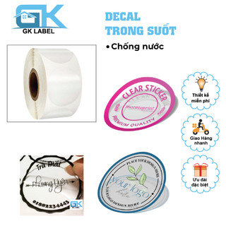 In tem nhãn trong suốt, sticker, logo - MIỄN PHÍ THIẾT KẾ