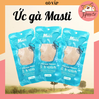 Ức gà hấp cho chó mèo Masti gói 40g