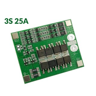 Mạch 3S 12V 25A Sạc Cân Bằng Và Bảo Vệ Pin 3.7V