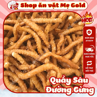 Quẩy sâu đường hương gừng, bánh quẩy sâu ngọt ăn vặt tuổi thơ (500g)