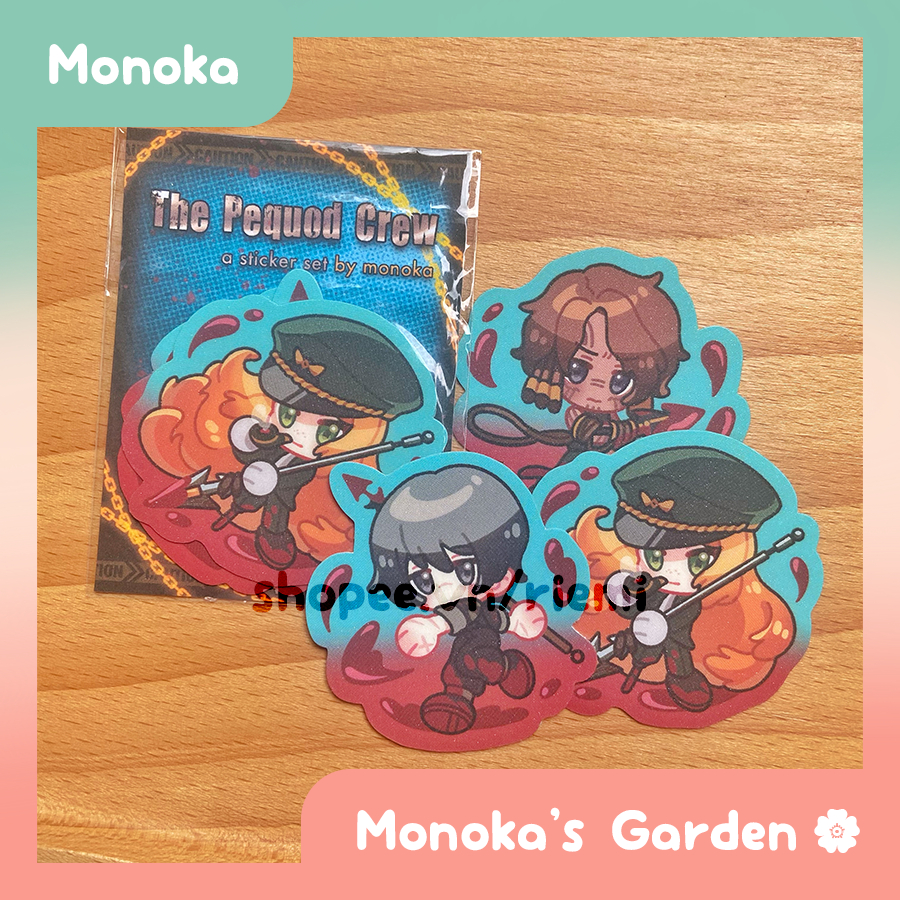 Hình dán/Sticker set Limbus Company Pequod ID artist Monoka