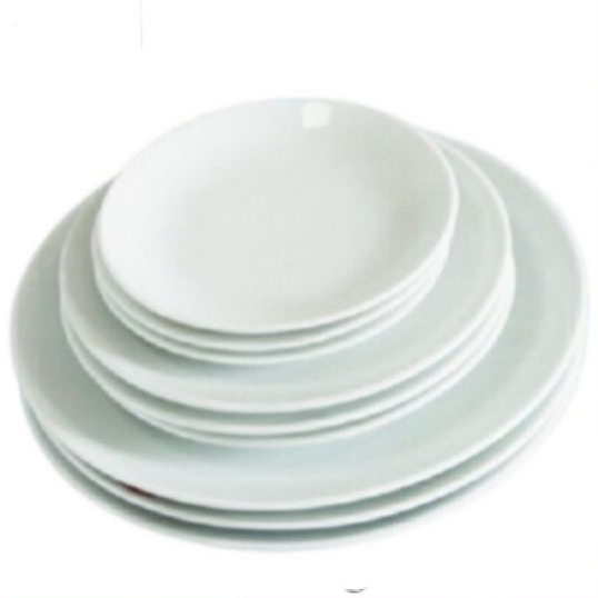Đĩa sứ trắng sâu lòng hàng dày (18cm đến 22cm)