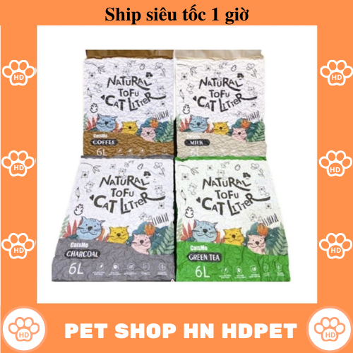 (Thùng 6 túi ) Cát Đậu Nành Catsme Natural - Cát Đậu Nành Tofu Vệ Sinh Cho Mèo Cats Me