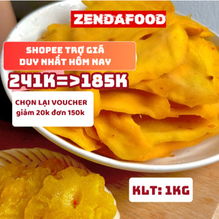 Combo 2 xoài to sấy dẻo zendafood, ăn vặt healthy- tổng 1kg